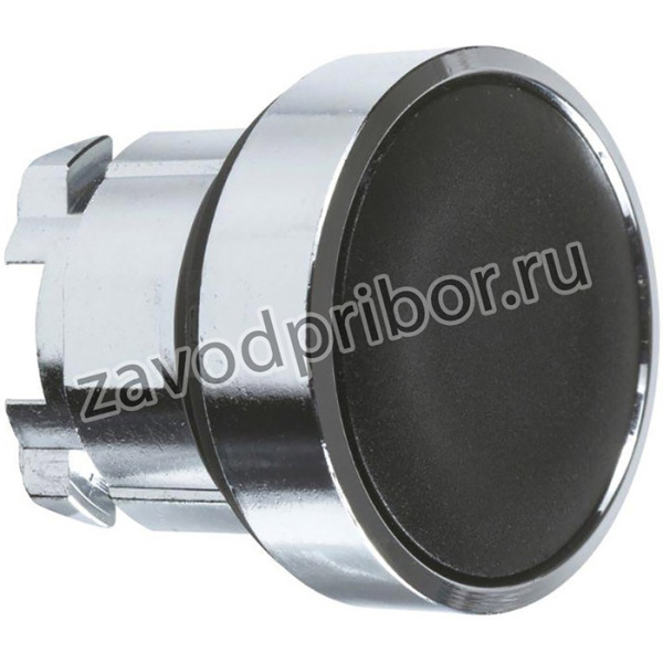 ZB4BA2, Pushbutton, Frontelement, _22mm, Metal, Black, IP69 (K)