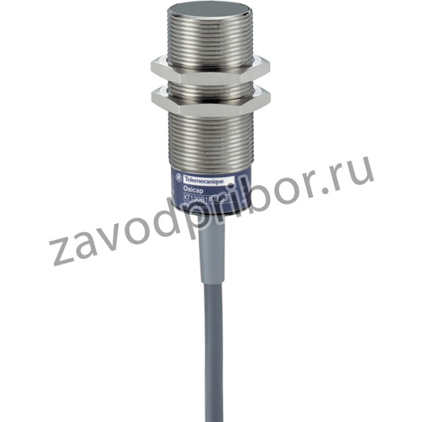 XT130B1FBL2, Емкостный бесконтактный датчик, OsiSense XT, M30, 70мм, SPST-NC, 24 - 240В AC, с проводами