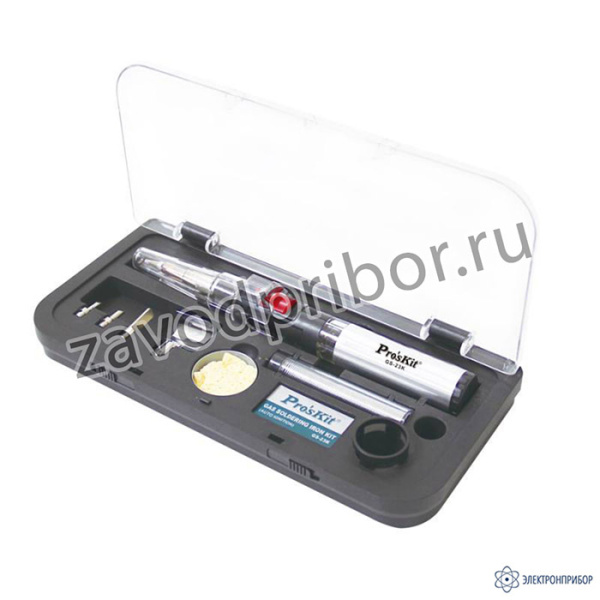 ProsKit GS-23K — газовый паяльник 3 в 1 (керамический нагреватель) с автоподжигом с набором насадок в футляре