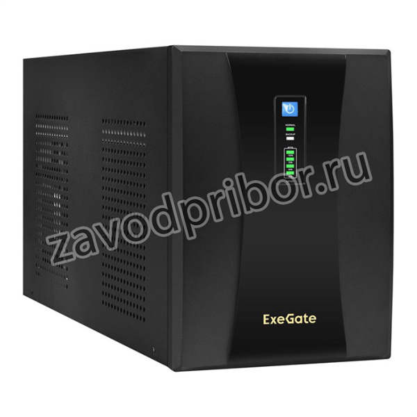 ИБП ExeGate SpecialPro UNB-3000.LED.AVR. 2SH.4C13.RJ.USB 3000VA/1800W,LED, AVR,2*Schuko+4* C13,RJ45/11,USB, металлический корпус, Black