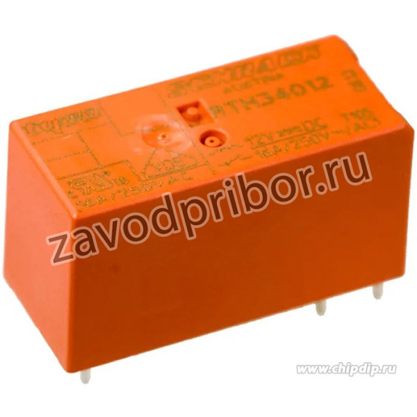 RTH34012AP, Реле 1 замык. 12VDC, 16А/250VAC SPST-NO