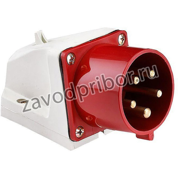 Вилка стационарная 525 32А 3P+PE+N 380В IP44 EKF ps-525-32-380