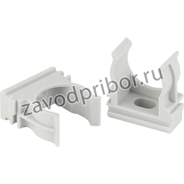 ЭРА Крепеж-клипса (cерый) для трубы d 32мм Б0020125