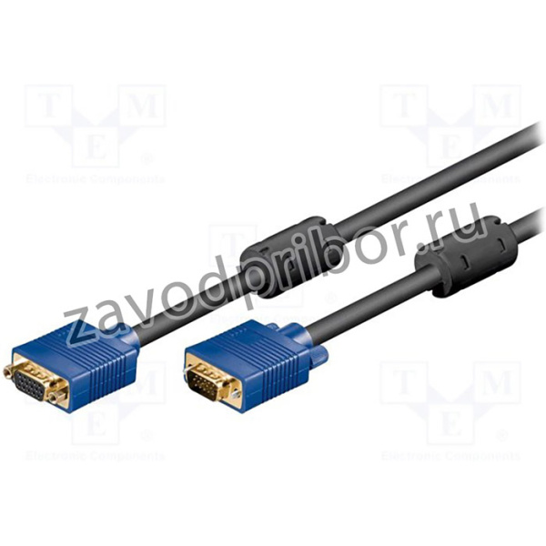 VGAM/F-020G, Кабель вилка D-Sub 15pin HD,гнездо D-Sub 15pin HD 2м