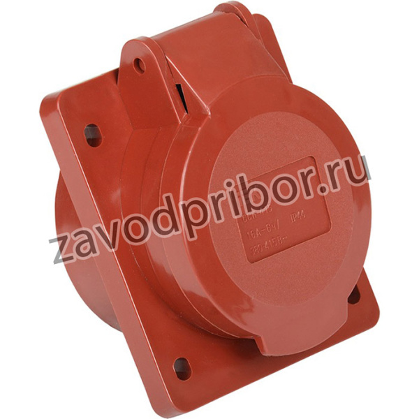 PSR42-016-5, Розетка 415 скрытая с заземлением 3Р+РЕ+N 16А 380В IP44