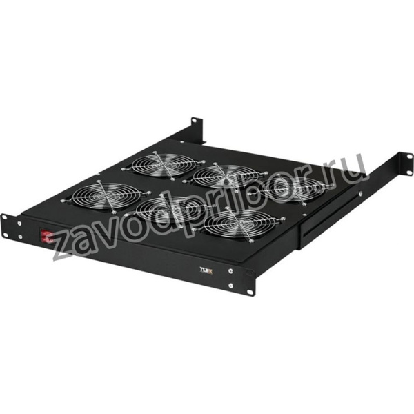 Вентиляторная полка TLK, 19, 1U, 6 вентиляторов, BK TLК-VP6-BK