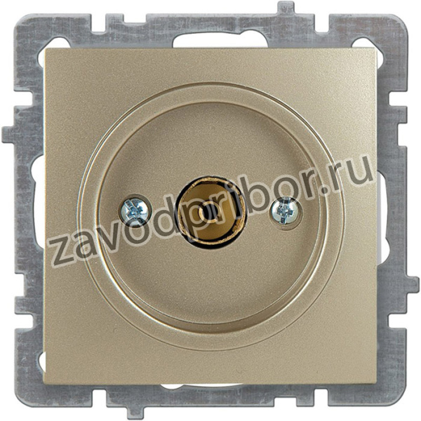 Механизм розетки 1СП тв конечный золото Touran/Alegra metallic 24150429