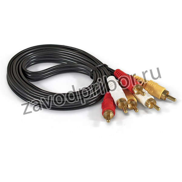 Кабель аудио ExeGate EX-CCV-539-1.5 (3xRCA M/3xRCA M, 1,5м)