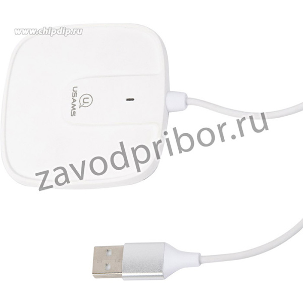 Беспроводная зарядка USAMS US-CD153, Magsafe, 3A, белый (CD153DZ02)