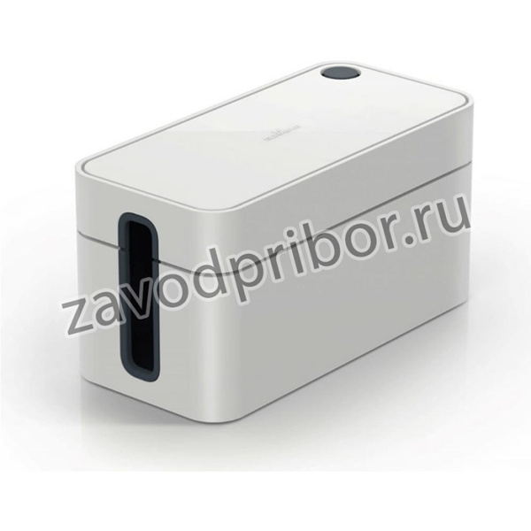 Короб для проводов и сетевого адаптера на 3 розетки CAVOLINE BOX S, серый, 503510