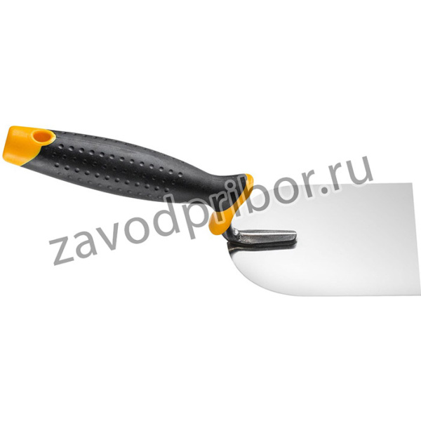 Кельма штукатурная серия 28, размер 12 х 13см, ручка 2К 0810-281213