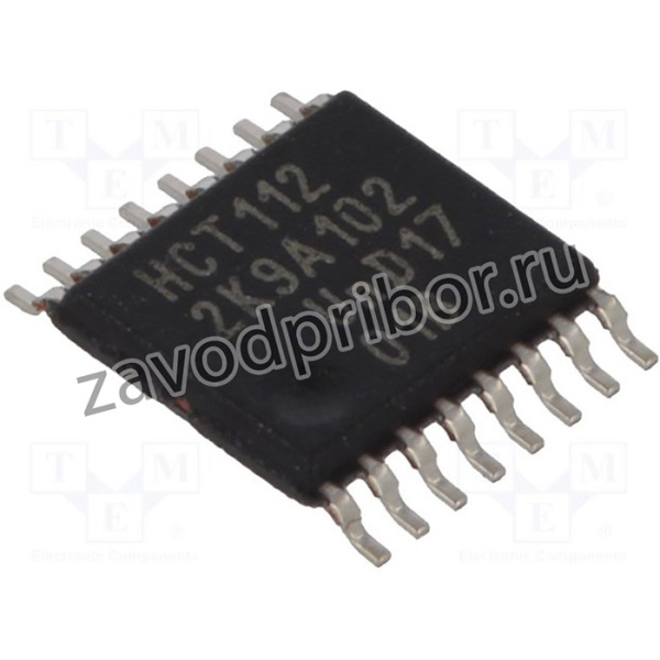 74HCT112PW.112, IC: цифровая; JK триггер (flip-flop); Ch: 2; IN: 5; CMOS,TTL; SMD