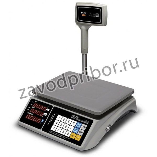 Весы торговые настольные M-ER 328 ACPX-15.2 TOUCH-M со стойк LED(RS232,USB)