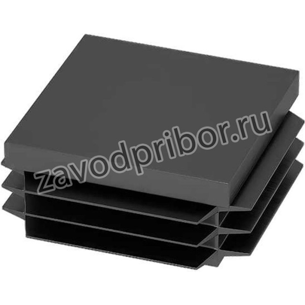 Заглушка для страт-профиля 41x41 мм RAL 9005 Черный ZU41-41 RAL9005