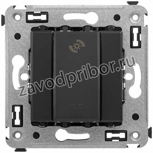 Диммер кнопочный СП для LED ламп Avanti "Черный матовый" DKC 4412343