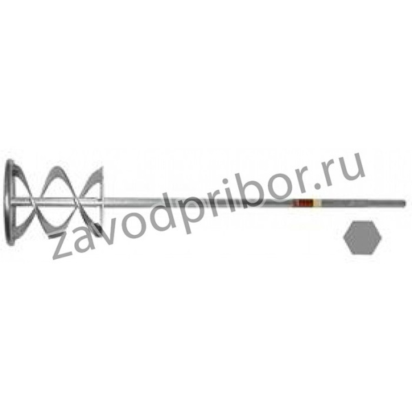Миксер для краски плоский (100х10х600 мм; шестигранный хвостовик) 27142