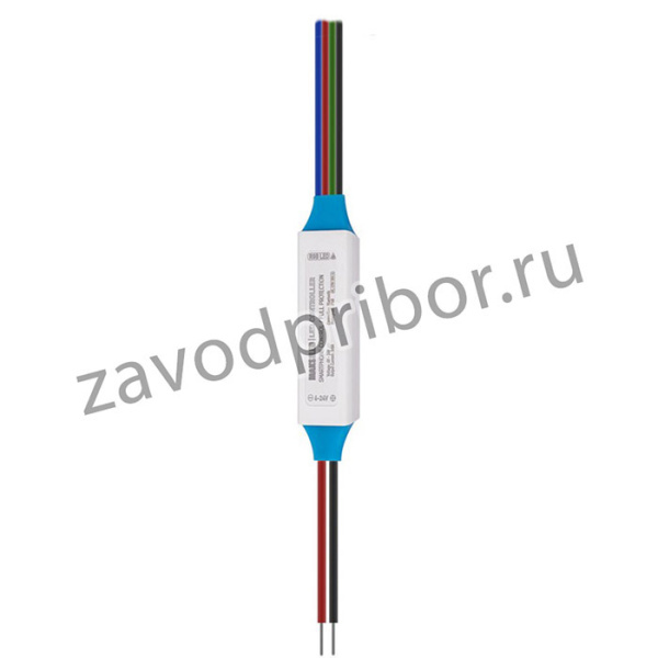 ML-CTW-308-S, Контроллер RGB 5-24В, 90/180/360Вт, 3 канала х 5А, IP68, 85*21*8мм MAKSILED
