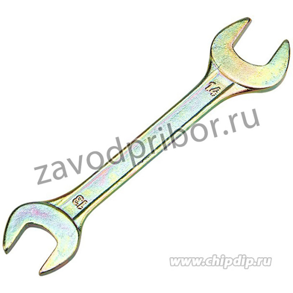 12-5827-2, Ключ рожковый 13х14мм, желтый цинк