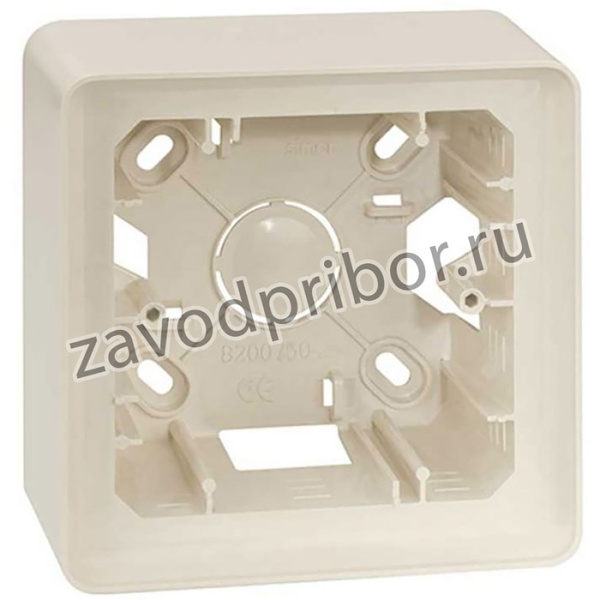 Монтажная коробка для накладного монтажа Simon, 1 пост, S82 Detail, слоновая кость 8200750-031