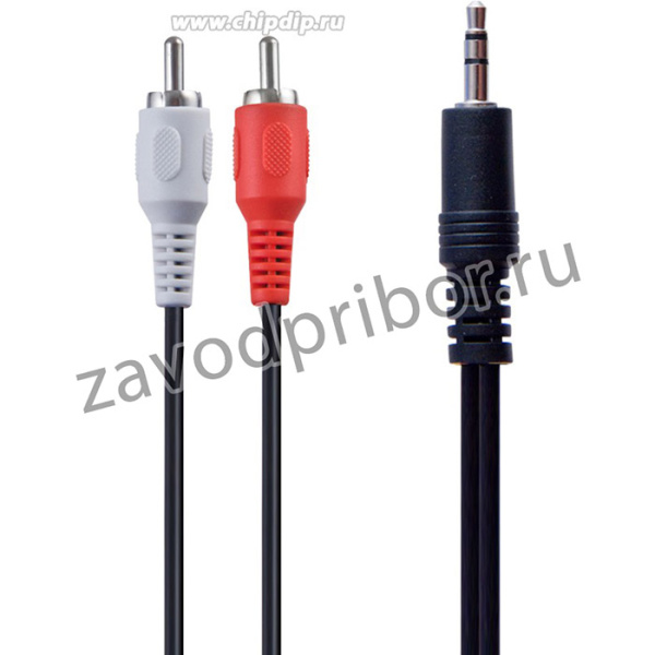 BL1037, Кабель Jack 3.5 mm вилка -- 2xRCA вилка, стерео-аудио, 3 м.