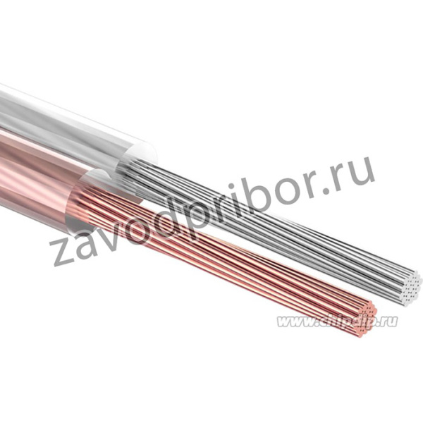 01-6303-05, Кабель акустический 2х0,50мм2, прозрачный SILICON, мини-бухта 5м