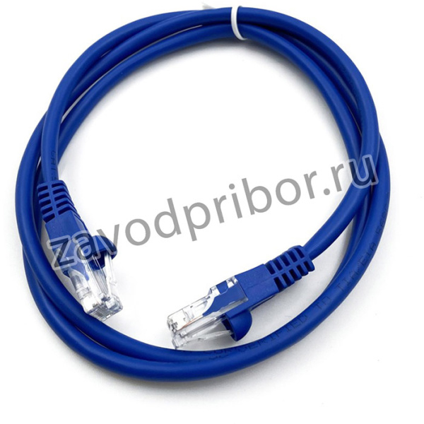 Патч-корд Buro UTP 4 пары cat5E CCA molded 1м голубой RJ-45 (m)-RJ-45 (m)