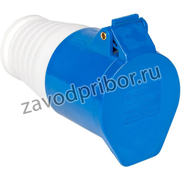 Розетка кабельная силовая переносная 213 2Р+РЕ 16А 220В IP44 (ps-213-16-220) EKF