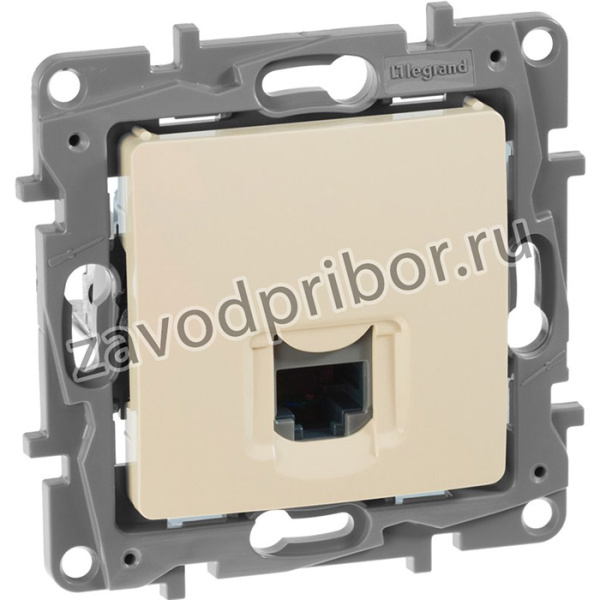 Розетка компьютерная Legrand Etika 672341 слоновая кость одноместная RJ45 5 категория UTP