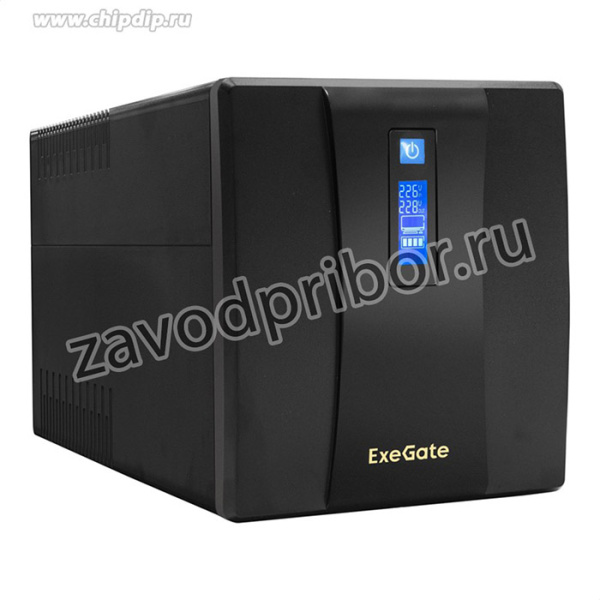 ИБП ExeGate SpecialPro Smart LLB-1600.LCD.AVR.4SH 1600VA/950W, LCD, AVR, 4*Schuko, Black