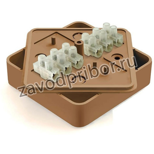 Коробка распределительная с клеммной колодкой 75х75х20мм ОРЕХ GE41212-14