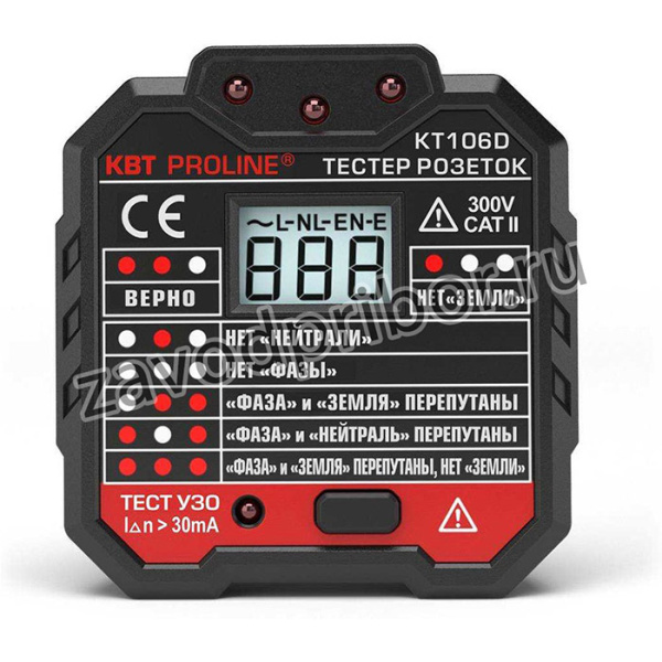 79136, Тестер розеток серия PROLINE KT106D