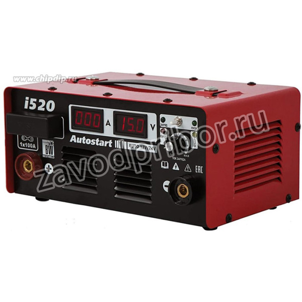 AUTOSTART i520, Устройство пуско-зарядное 12-24V/50-800Ач/300А в кейсе BESTWELD