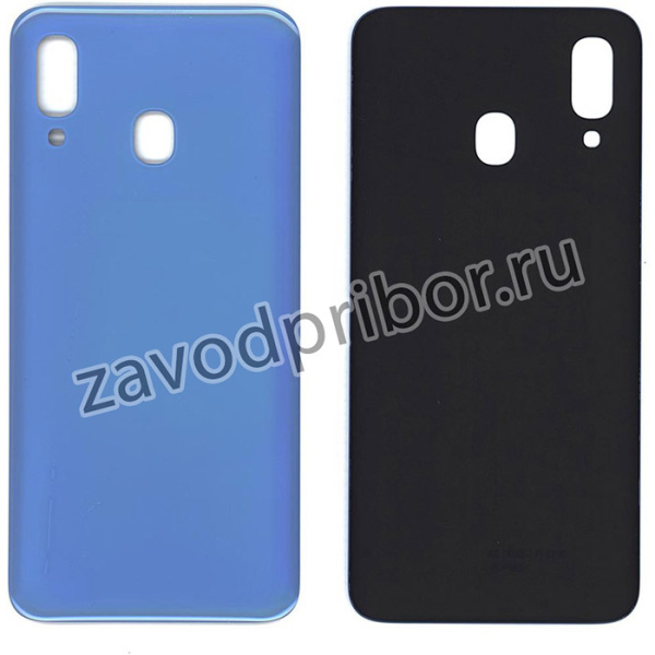 Задняя крышка для Samsung A405F Galaxy A40 (2019) голубая