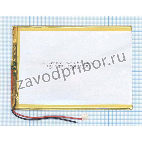 Аккумулятор универсальный 3x122x153 мм 3.8V 9000mAh Li-Pol (2 Pin)