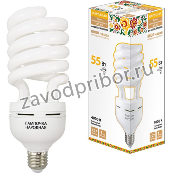 Люминесцентная лампа НЛ-HS-55 Вт-4000 К-Е27 SQ0347-0038