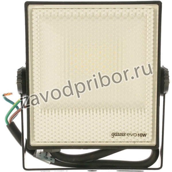 Прожектор светодиодный EVO 10W 900 lm IP65 6500К, IK04, черный 687511310