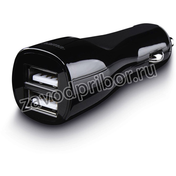 Автомобильное зар./устр. Hama H-173609 2.4A+2.4A 2xUSB универсальное черный (00173609)