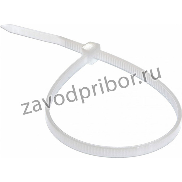 Кабельная стяжка 200x4,5 мм белая,100шт. 600009