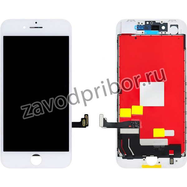 Дисплей (экран) в сборе с тачскрином для iPhone 8, SE 2020 с рамкой белый (In-Cell) VIXION