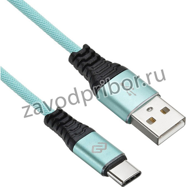 Кабель Digma TYPE-C-1.2M-BRAIDED-GR USB (m)-USB Type-C (m) 1.2м зеленый