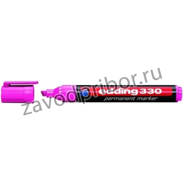 Перманентный маркер клиновидный наконечник, 1-5 мм, розовый E-330#9