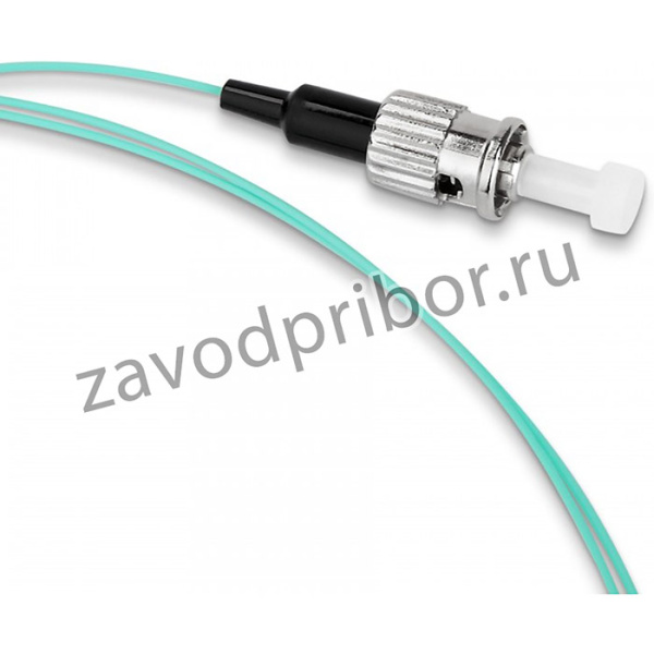 01 Пигтейл волоконно-оптический Hyperline, MM 50/125 (OM3), ST, 1м, LSZH, аква
