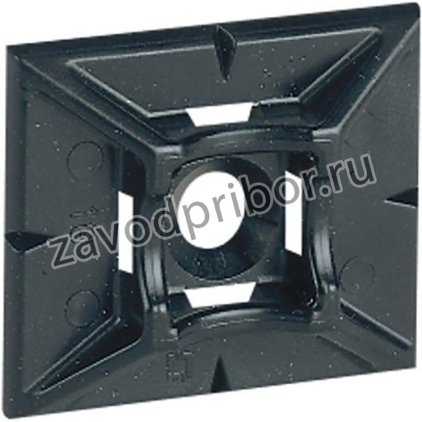 Площадка самоклеящаяся для хомутов Colring 4.6мм черн. (уп.100шт) Leg 032067