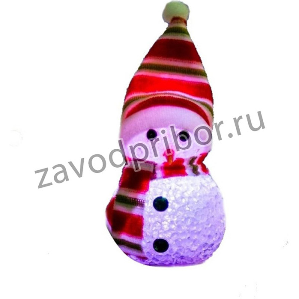 Светодиодная фигура Снеговик 10см, RGB 513-019