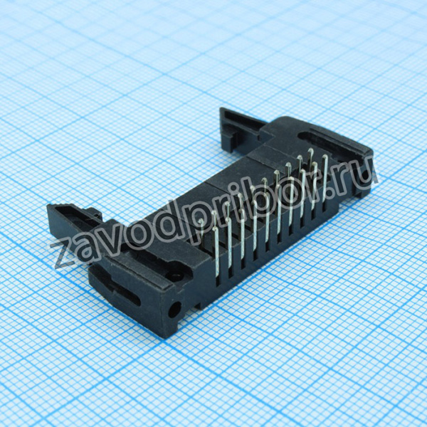 DS1011-20RBSiB7-B, (SCM-20R, IDCC-20MR), Вилка на плату, угловой монтаж 20pin(2х10), шаг 2.54мм