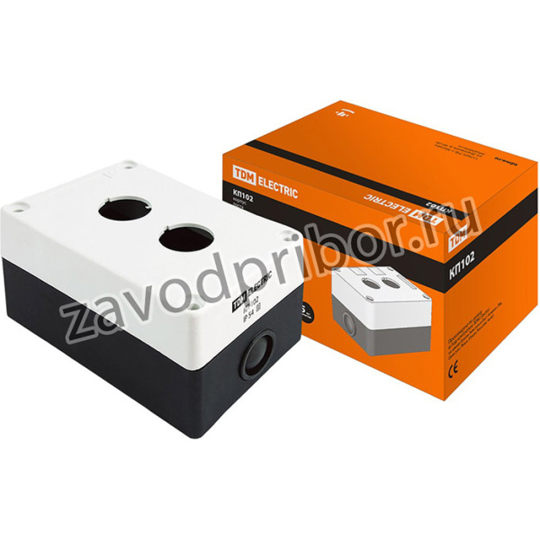 Корпус КП102 для кнопок 2места белый SQ0705-0002
