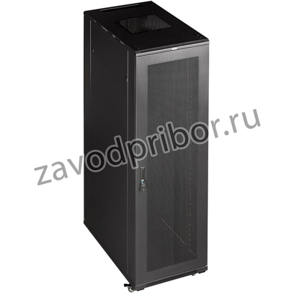 Шкаф коммутационный Lanmaster (TWT-CBB-27U-6X8-P1) напольный 27U 600x800мм пер.дв.перфор. задн.дв.перфор.2-хст. 2 бок.пан. 800кг черный IP20