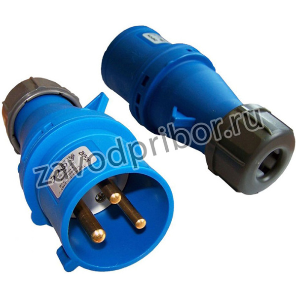 Вилка Lanmaster (LAN-IEC-309-32A1P/M) IEC 309 32A 250V blue
