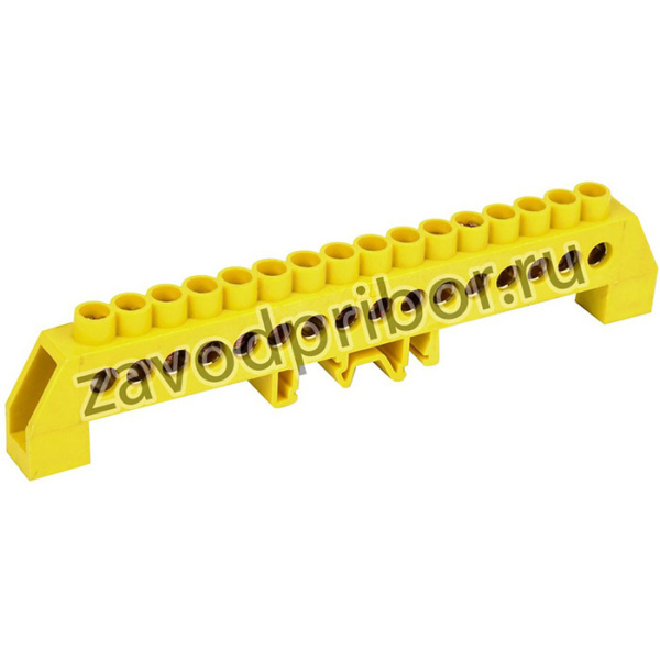 Шина PE "земля" в комб DIN-изол"Стойка" ШНИ-8х12-16-КС-Ж IEK