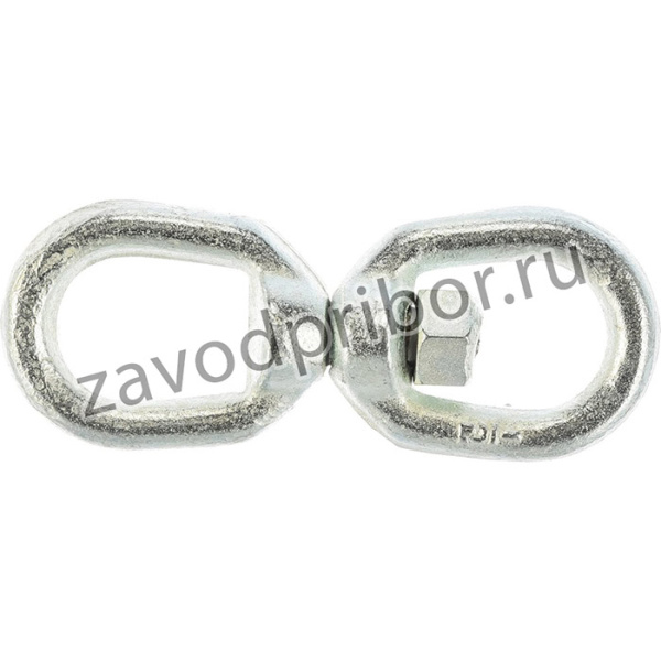 Вертлюг петля-петля оцинк. 12мм 1 шт - ярлык 112755